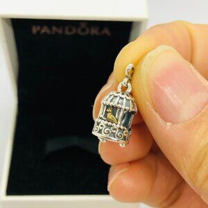 ✨🔥Pandora Birdcage Charm Songbird Charm Pendant S925 sterling silver gift